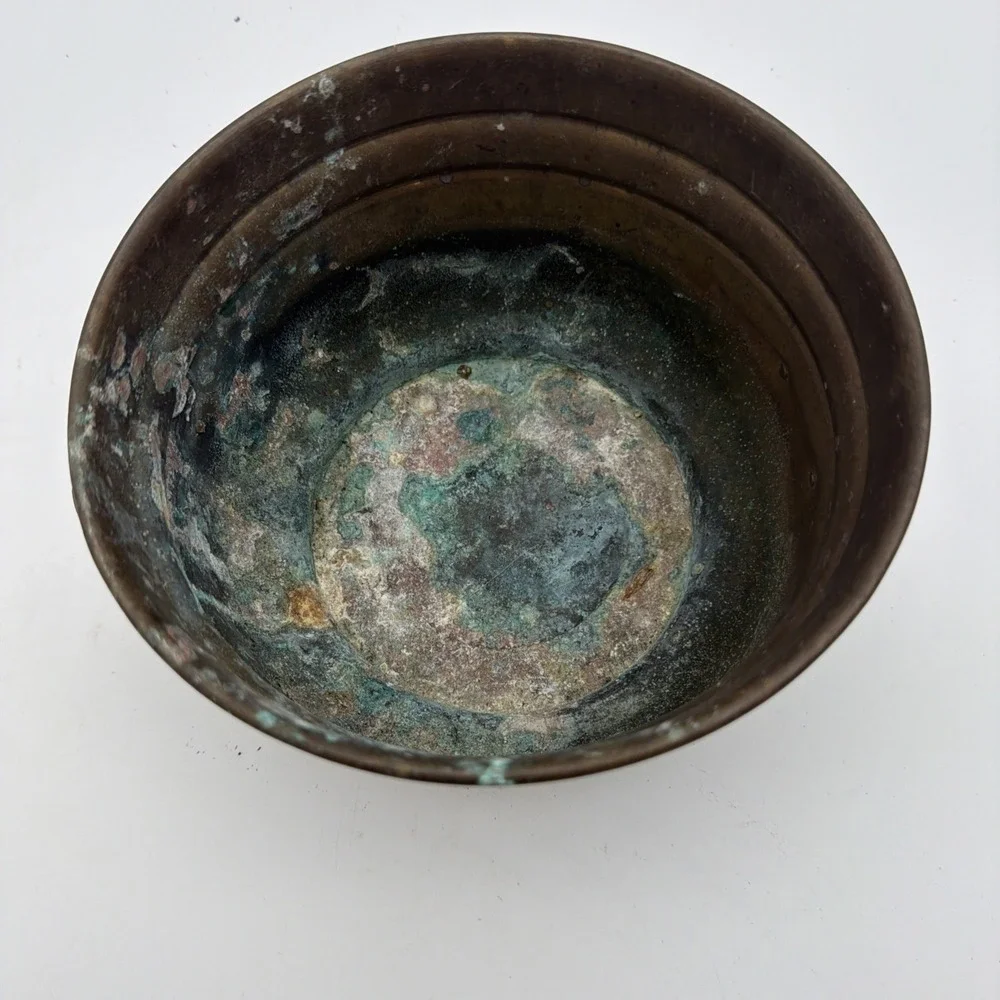 vintage Hosley   Brass  bowl or planter